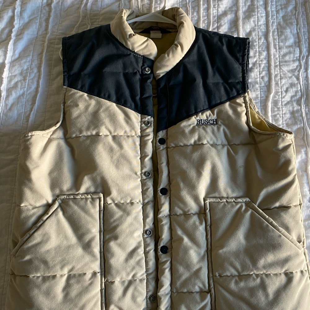 Busch Beer retro hipster sleeveless vest shirt